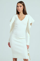 OFF TO BRUNCH KNIT MIDI DRESS