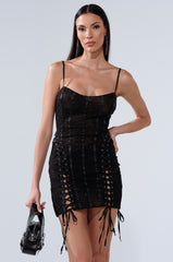 BEEN A TEN LACE MINI DRESS