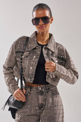 RIZZO STUDDED DENIM JACKET