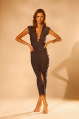 JULIE SLINKY MIDI DRESS
