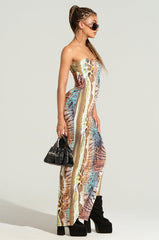 IN MY OWN ERA PRINTED MIDI DRESS