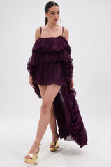 ROYAL HIGH LOW BLOUSE TOP