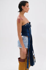 GOT A LOT GOING ON DENIM CORSET