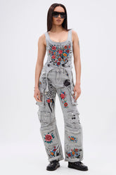 ARBOREAL DENIM CARGO PANTS