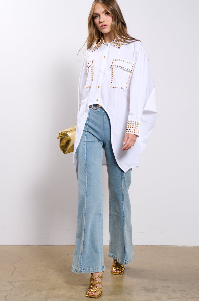 24 CARAT BUTTON DOWN POPLIN SHIRT