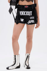 LETS FIGHT SATIN SHORT