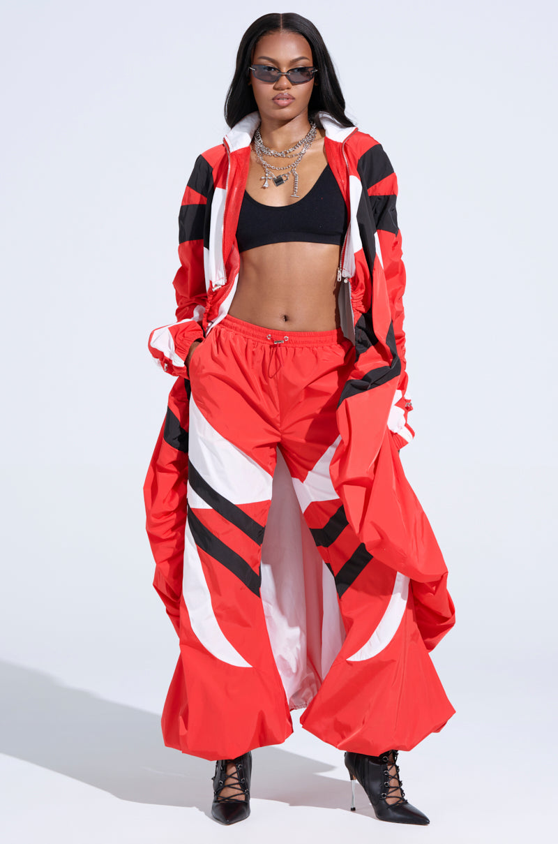 RED ALERT WINDBREAKER JOGGERS