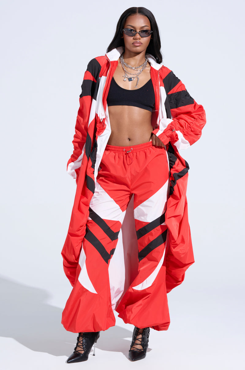 RED ALERT WINDBREAKER JOGGERS