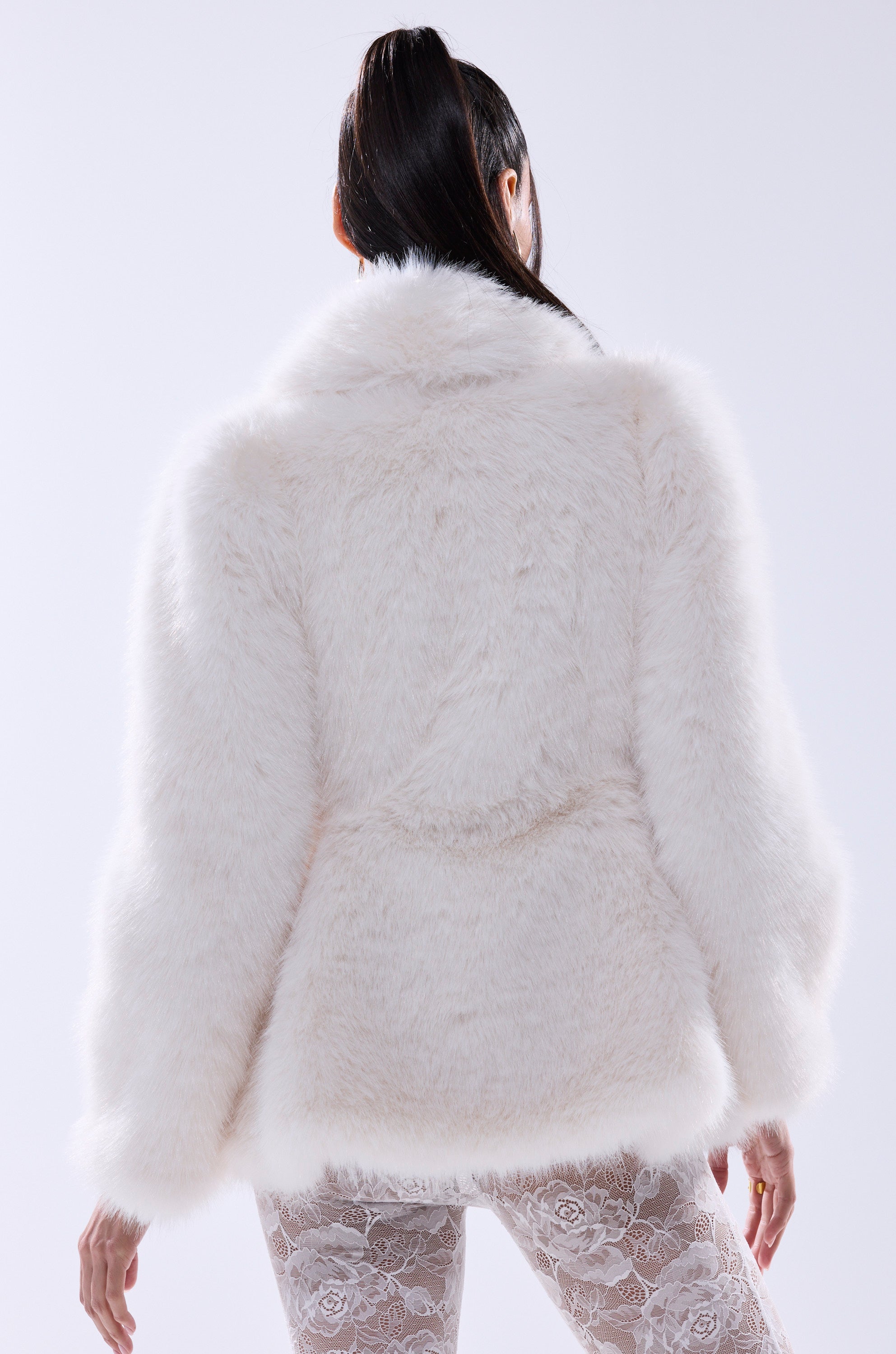 KENNY PEPLUM FAUX FUR