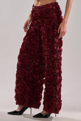 ROSE PEDALS WIDE LEG TROUSER