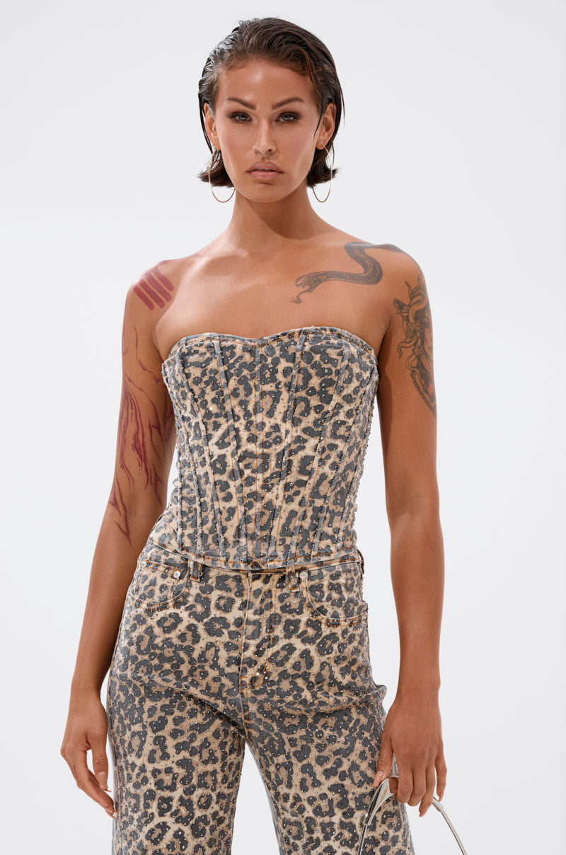 IN THE WILD CHEETAH CORSET