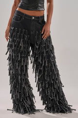 CRAZY FOR YOU FRINGE DENIM