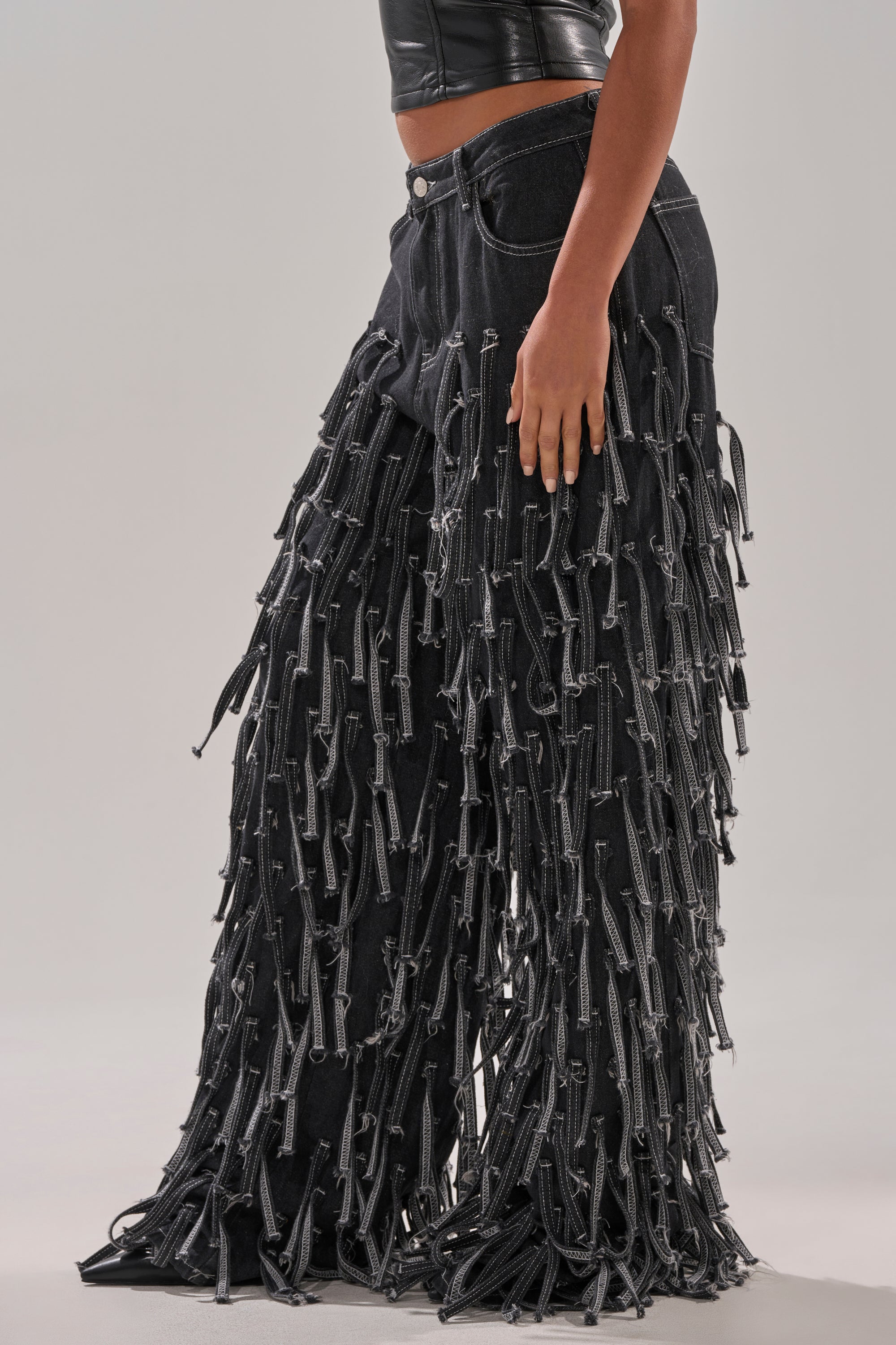 CRAZY FOR YOU FRINGE DENIM
