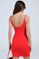 REYLA MINI BODYCON DRESS IN RED