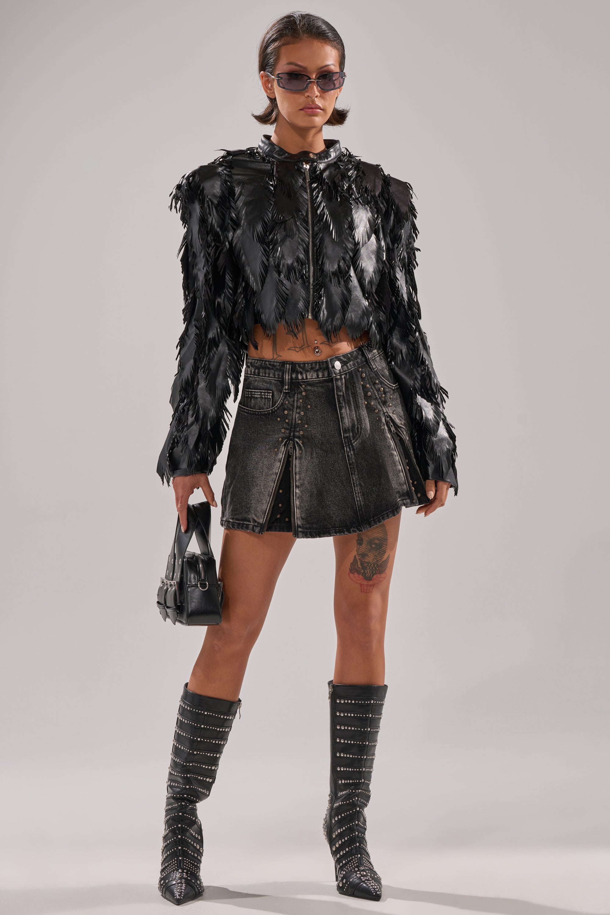 GET IT GIRL DENIM MINI SKIRT