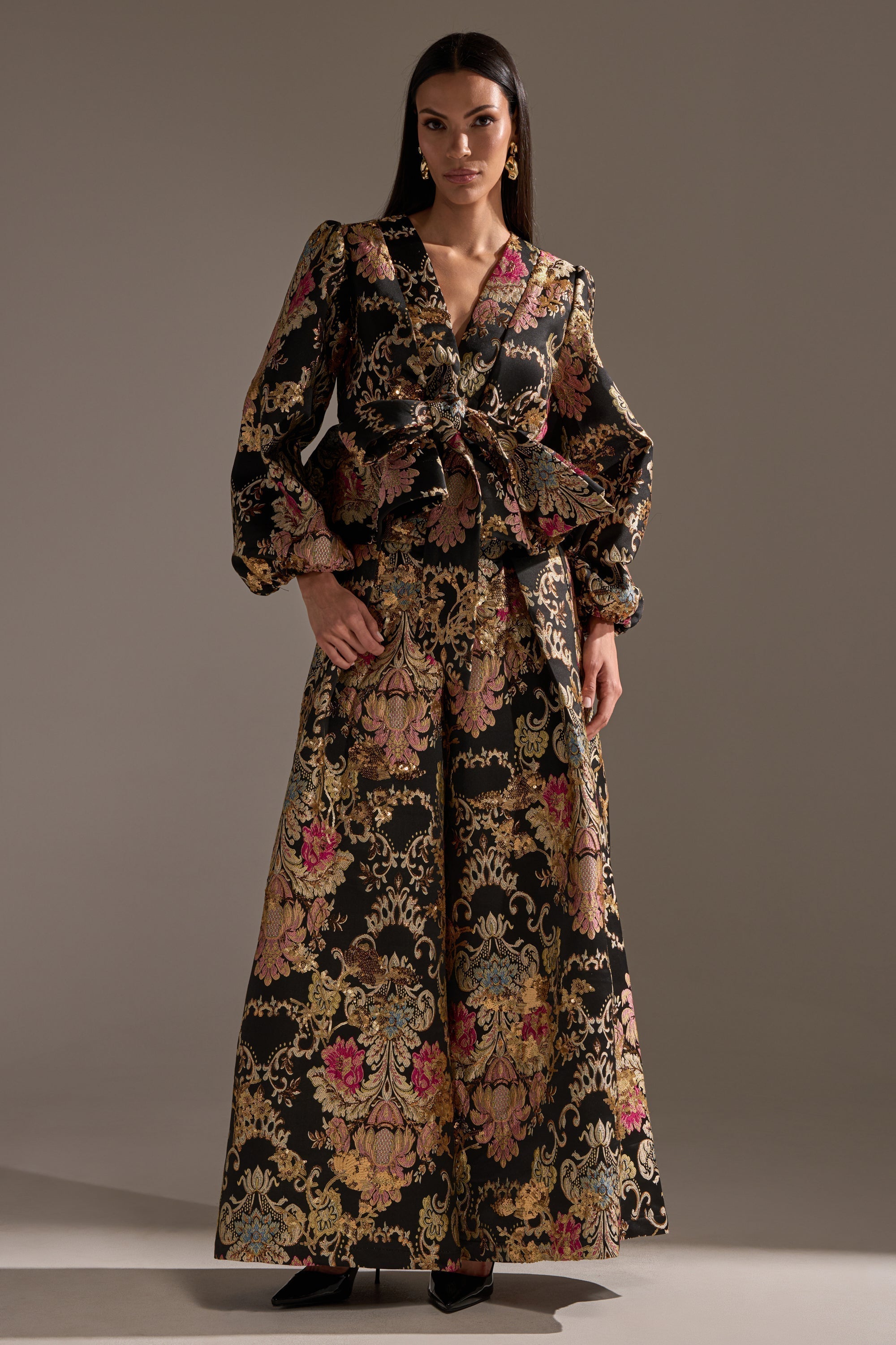 LUXE ENERGY BROCADE BLOUSE