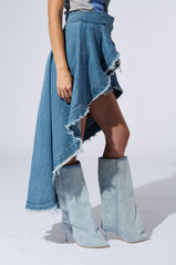 KELSEY OVERLAY WRAP SKIRT BELT