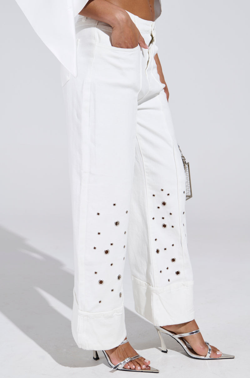 JULIA CROPPED WIDE LEG JEANS