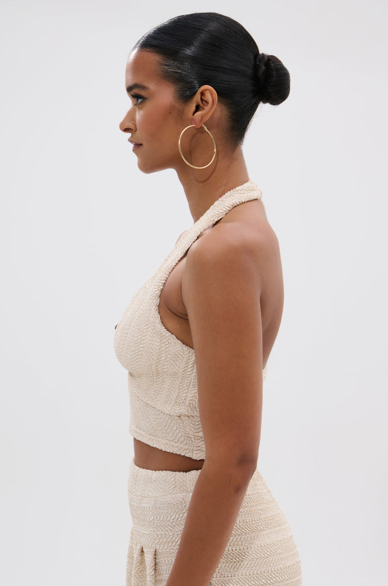 HOLLYWOOD SLINKY TEXTURED BRALETTE
