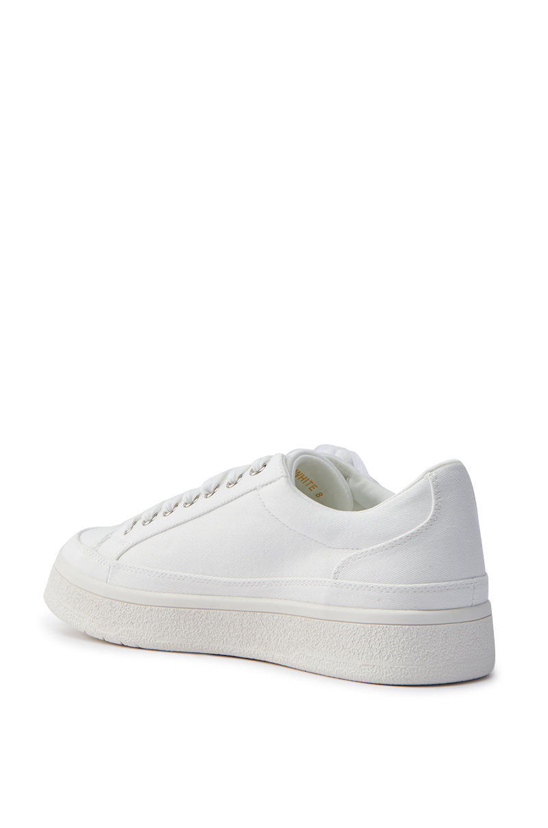 AZALEA WANG CARNATION WHITE FLAT SNEAKER