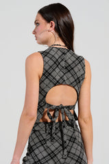 LITTLE LOVE PLAID VEST