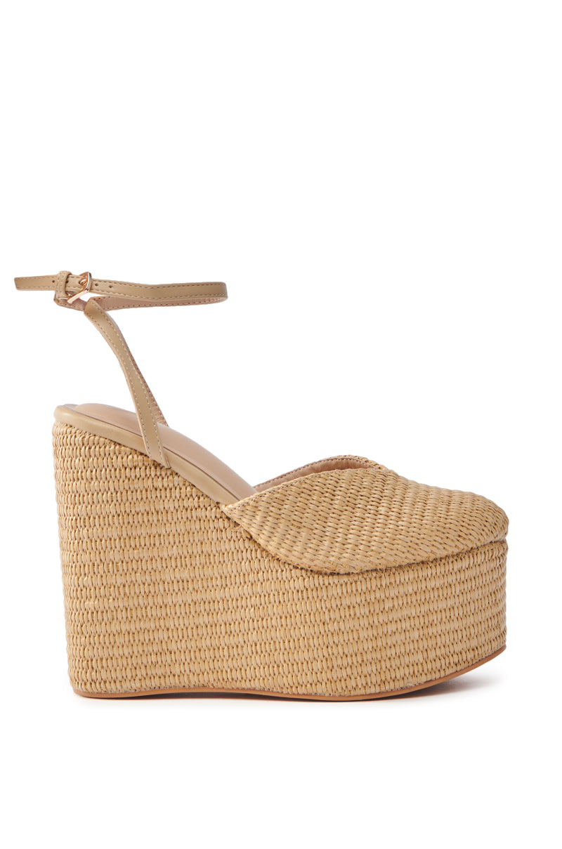 AZALEA WANG COVA BEIGE WEDGE