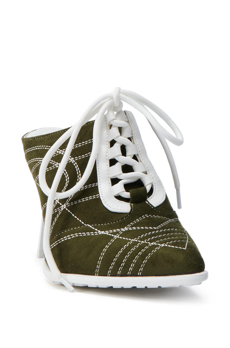 AZALEA WANG DALARY GREEN STILETTO PUMP