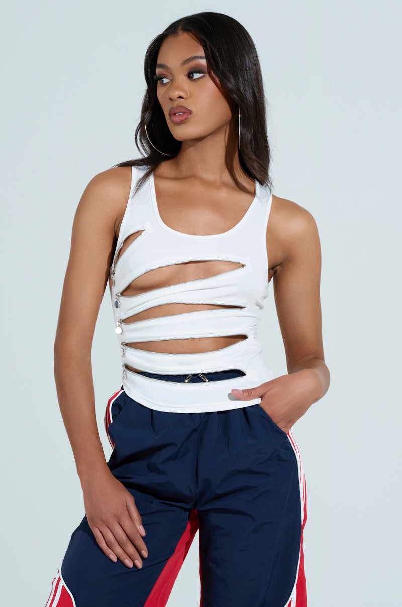 LOVE YOU FOR LIFE TANK WITH ZIPPER