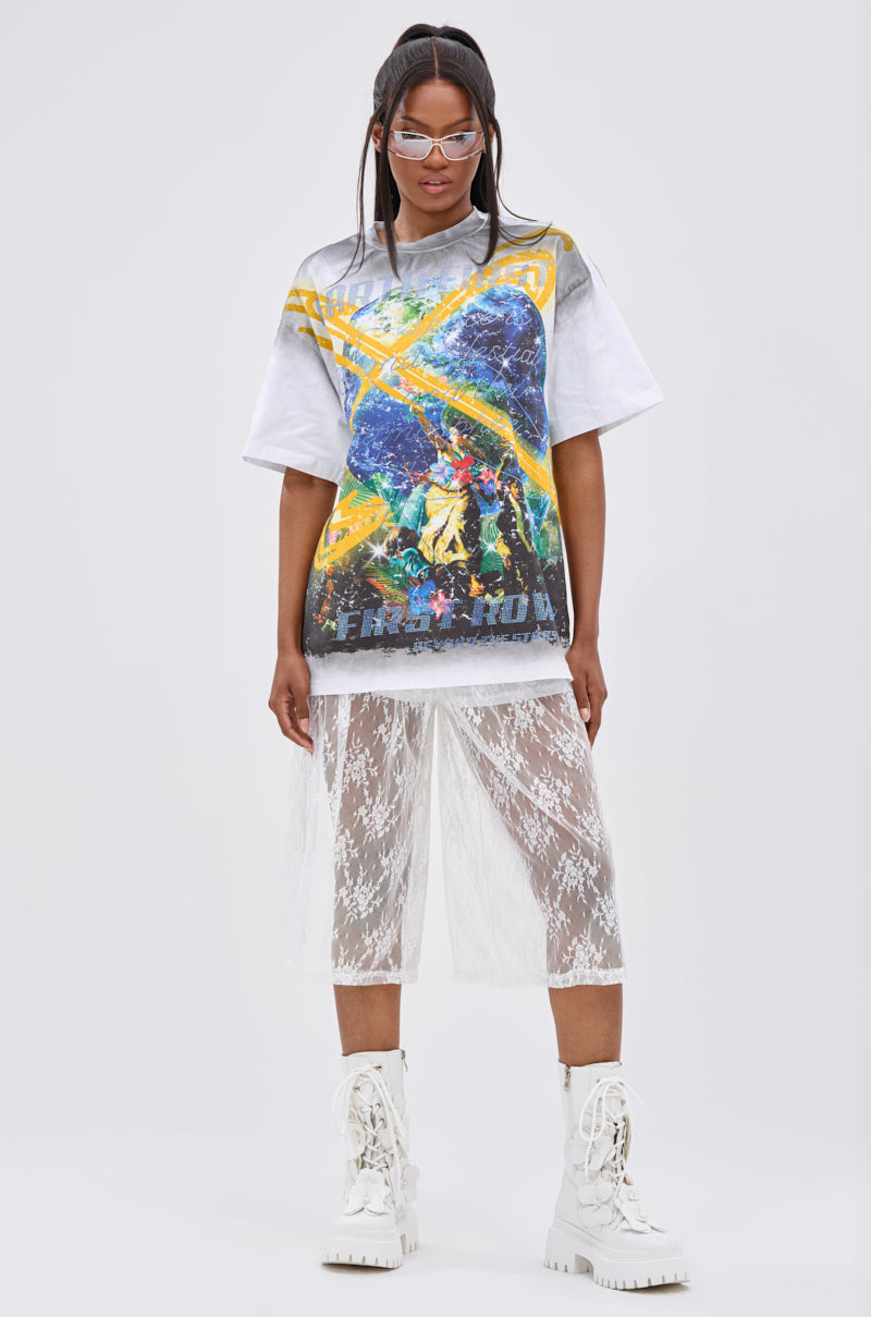 NEW WORLD OVERSIZED GRAPHIC TEE