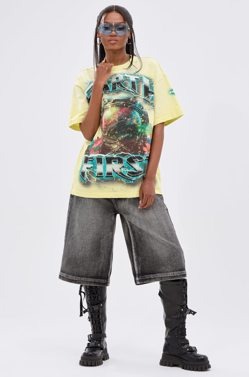 EARTH FIRST OVERSIZED GRAPHIC TEE