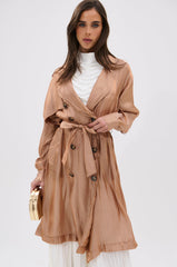 DAY TO NIGHT ORGANZA TRENCH