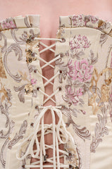 ROYAL ENERGY BROCADE CORSET TOP