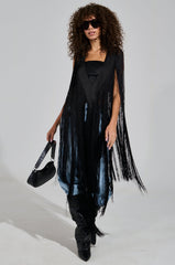 ON THE FRINGE LONG TOP