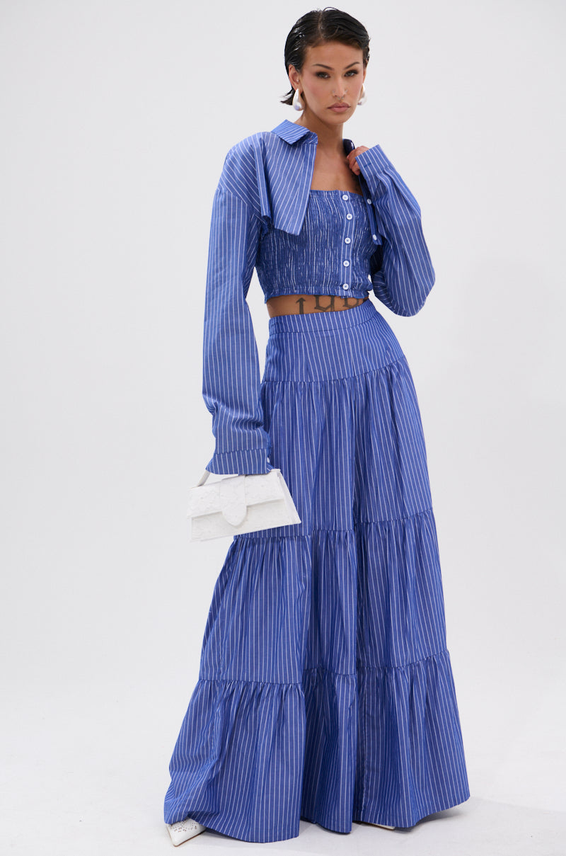 BUSINESS ONLY STRIPE PALAZZO PANT
