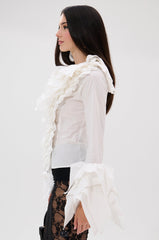 OVER THE TOP RUFFLE BLOUSE