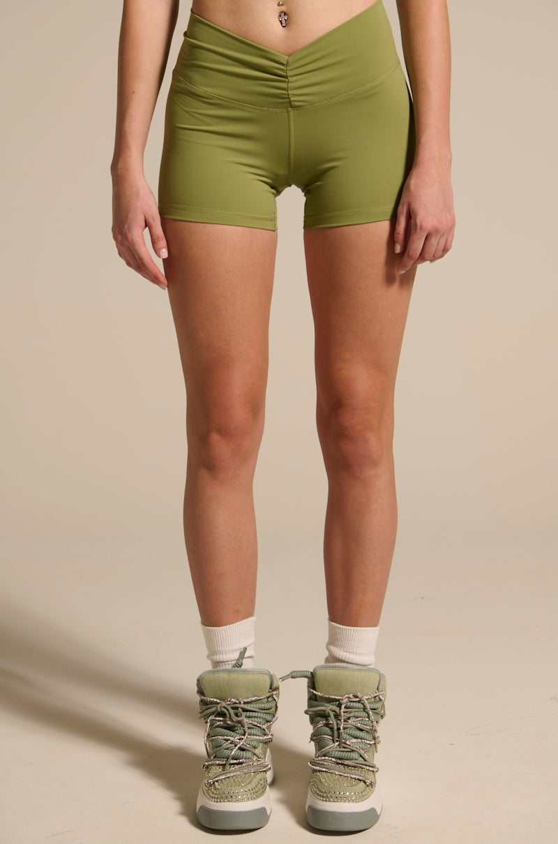 PAXTON SEXY RUCHED BIKER SHORTS