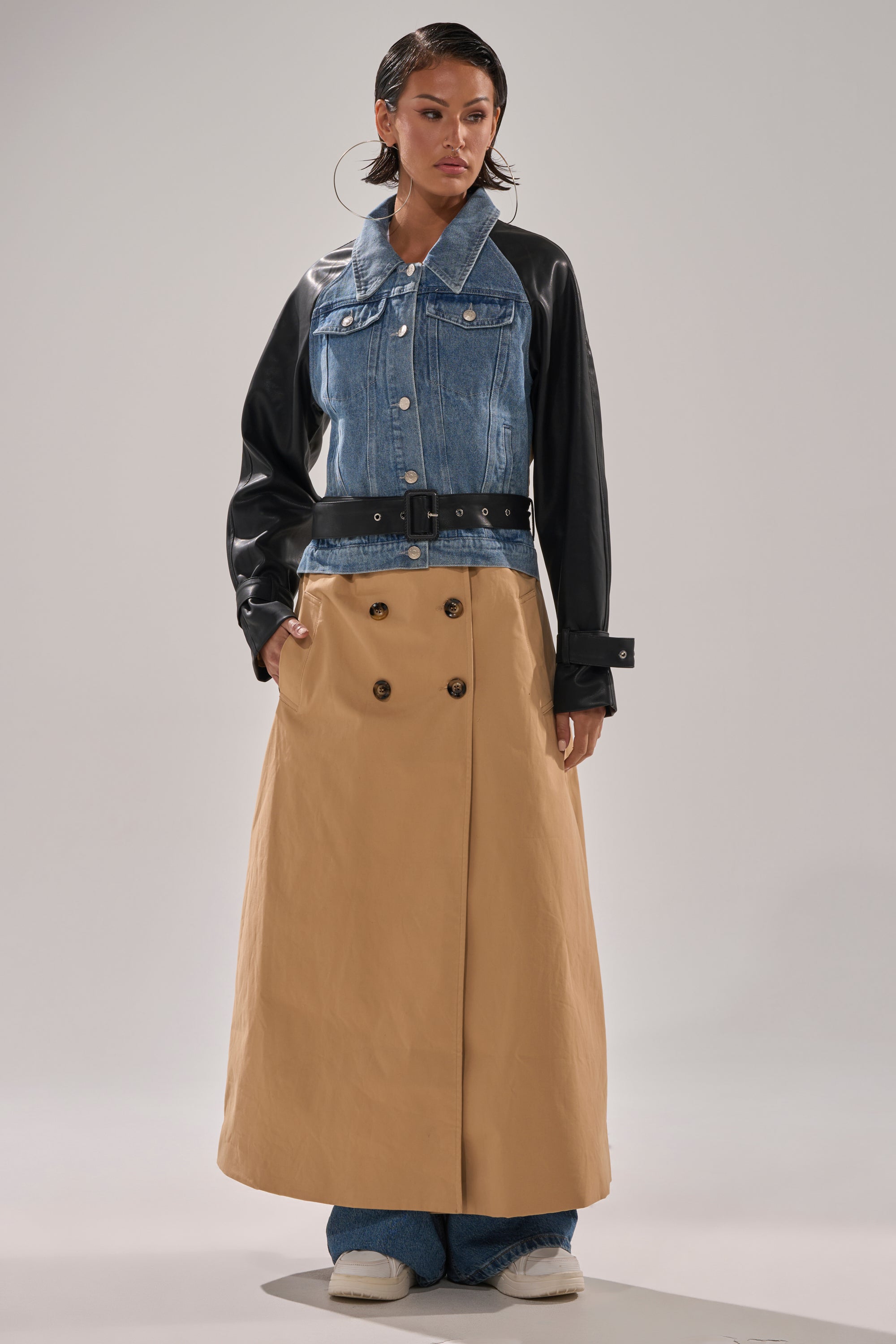 CITY SLICKER MIXED MEDIA TRENCH
