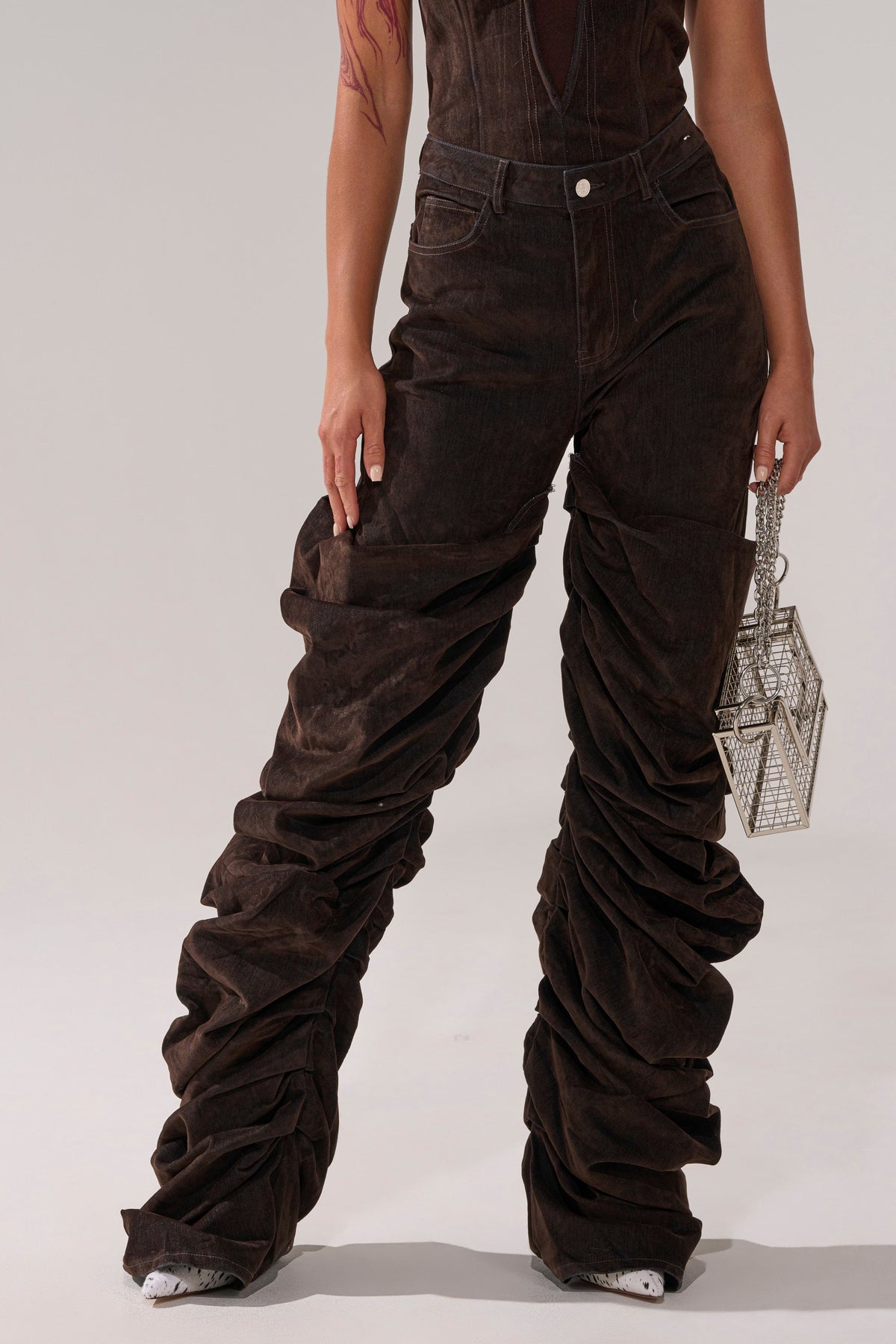 OH BABY VELVET DENIM PANT