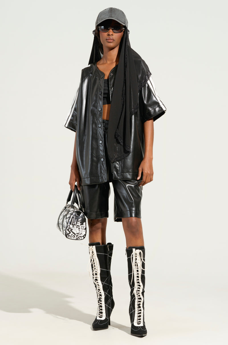 EXTRA BUTTER LEATHER SHORTS