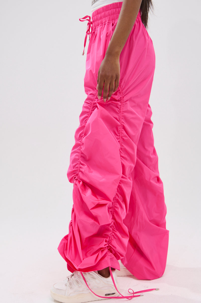 GIRL ON FIRE RUCHED JOGGER