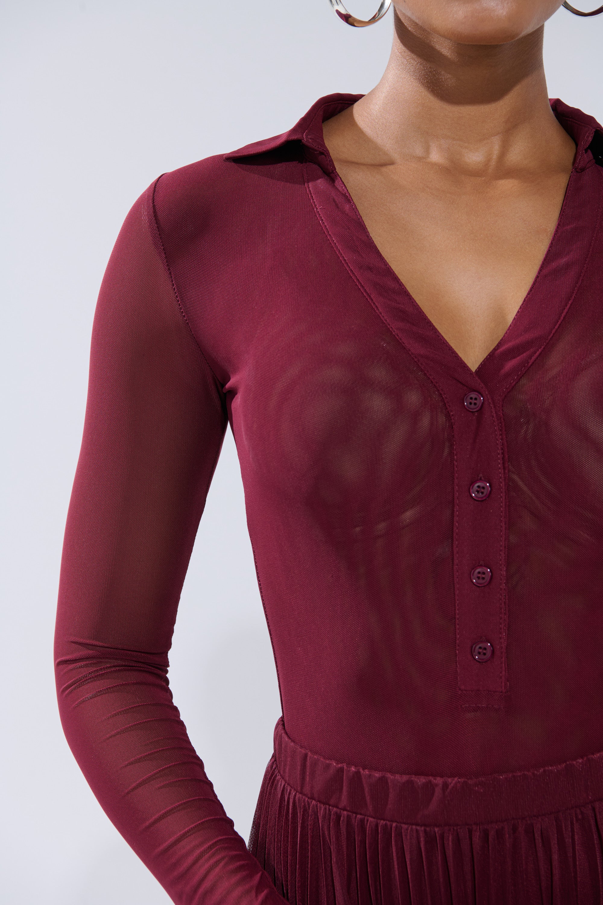 ON FIRE MESH BODYSUIT