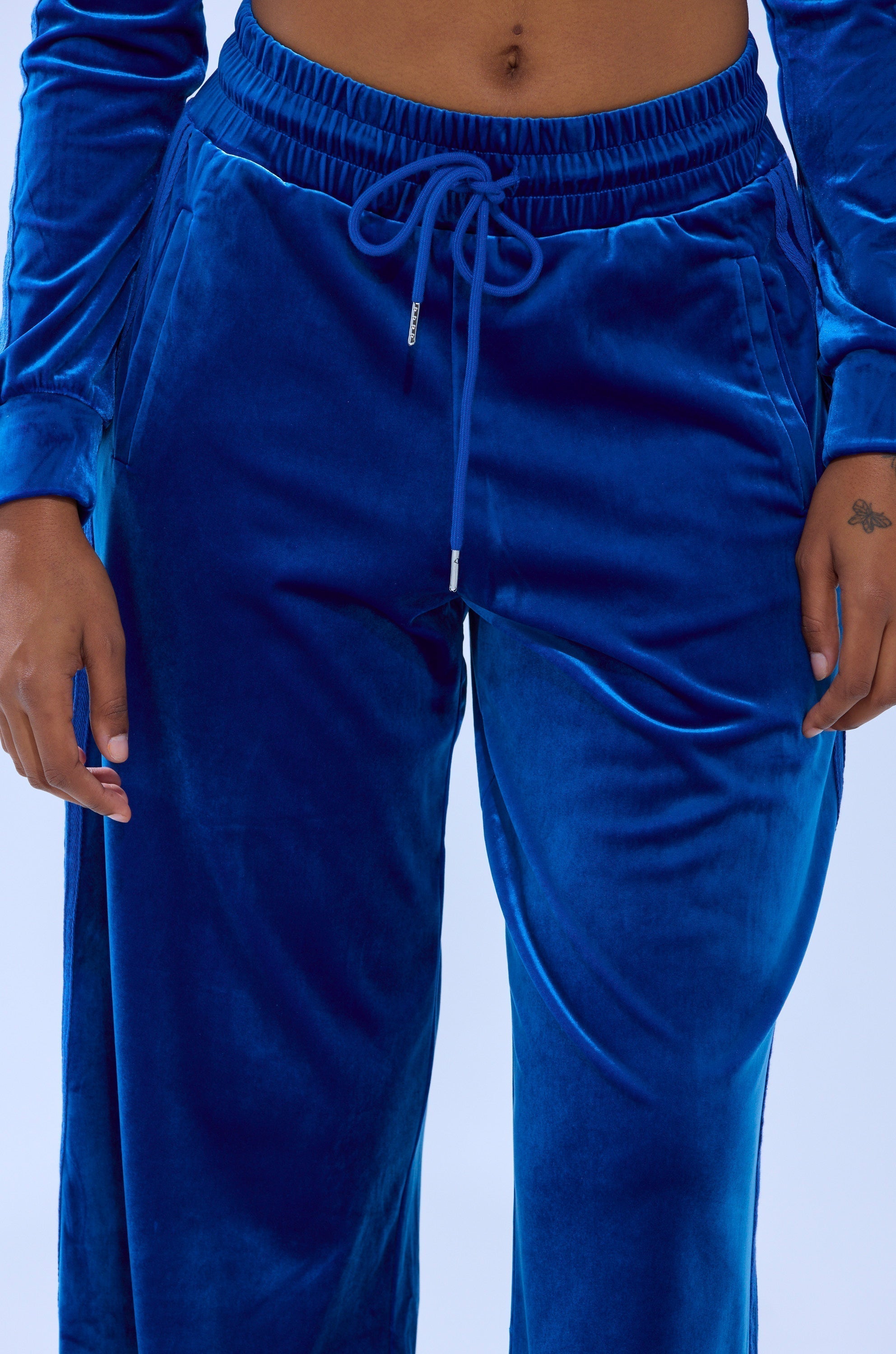 ELECTRIC BLUES WIDE LEG JOGGER