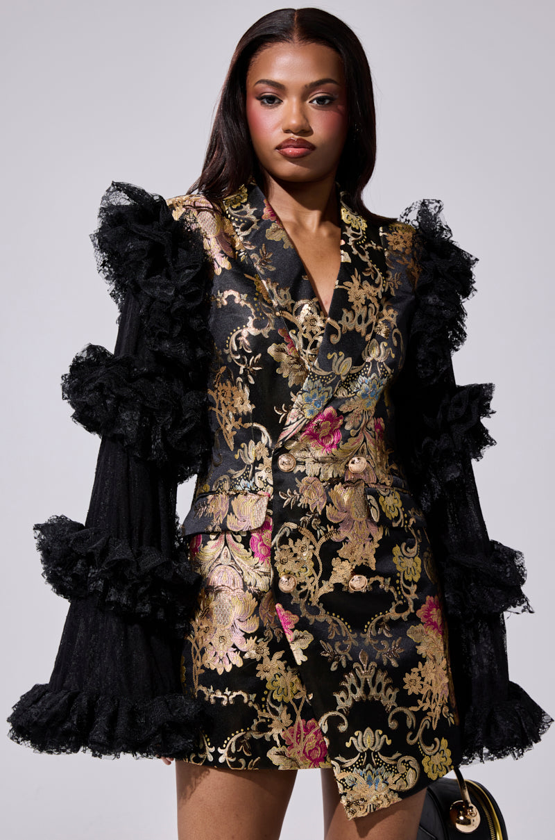 LORY PRINTED BLAZER DRESS