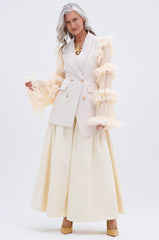 LIVING OVER THE TOP RUFFLE SLEEVE BLAZER MINI DRESS