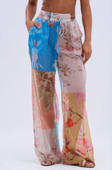 LILY CHIFFON WIDE LEG PANT