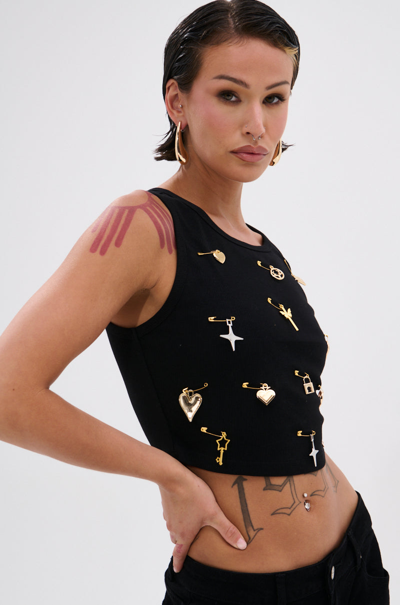 LOVIN' YOU EMBELLISHED TANK TOP