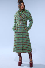 IT'S GIVING LUCK TWEED TRENCH