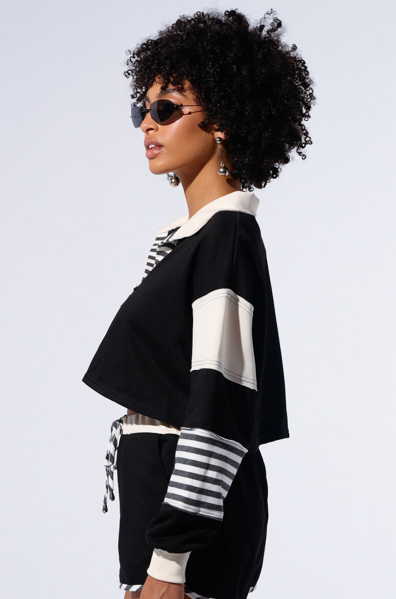 ON MY MIND CROP SWEATSHIRT