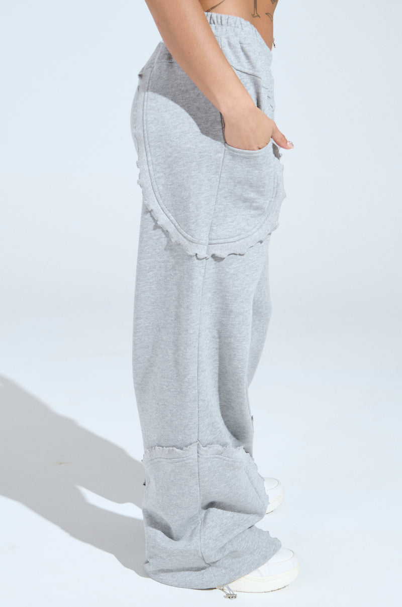COME CHILL WITH ME WIDE LEG JOGGER