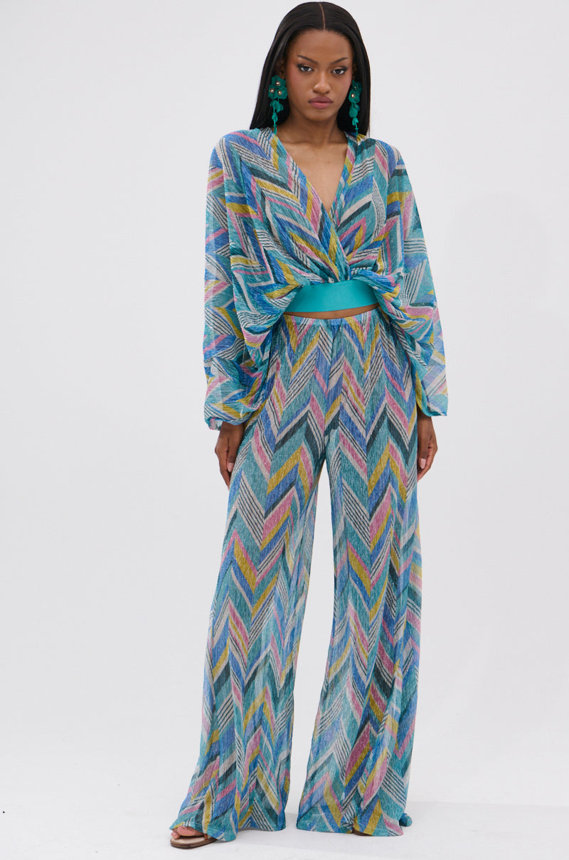 GRISELDA PRINTED PALAZZO PANTS